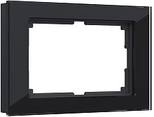 Рамка универсальная Werkel Favorit для 1-м. 2 мод. розетки стекло черный картинка